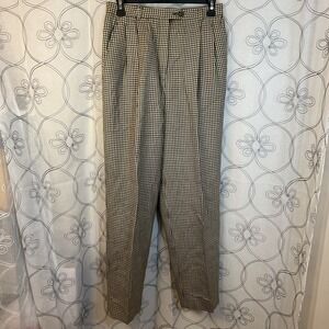 Women's Rafaella Green/Maroon Wool Dress Pants Size 8
